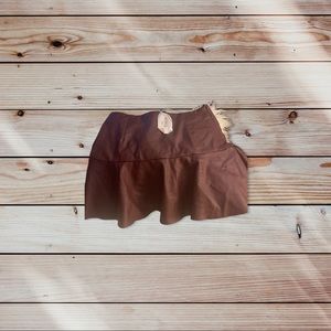 Leather Brown Skirt
